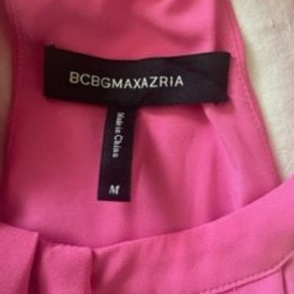 BCBGMaxAzria Hot Pink Halter Gown Sz M - Picture 4 of 4